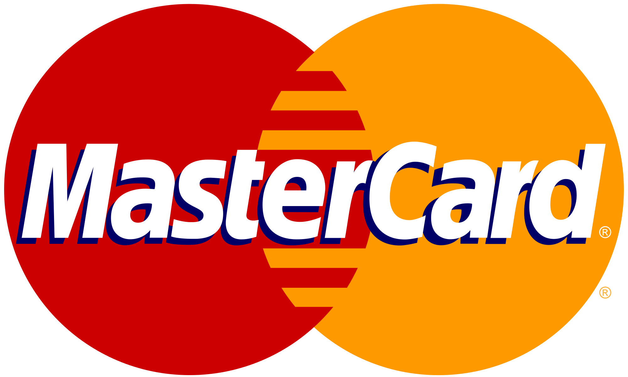 We accept MasterCard and MasterCard Electronic